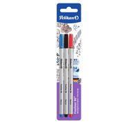 Pelikan 940627 Fineliner 96, Blister Pack of 3, Red/Blue/Black Red / blue / blac