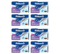 Pelikan 946251 Lot de 8 packs de 5 cartouches pour stylo roller