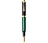 Pelikan Füllhalter Souverän 1000, Schwarz-Grün, Feder M (mittel), hochwertiger K