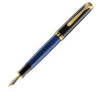 Pelikan 995969 Souverän 800 Stylo plume B (large) Noir/bleu Avec étui cadeau