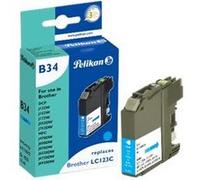 Pelikan B34 - 11 ml - cyan - compatible - cartouche d'encre (alternative pour : Brother LC123C) - pour Brother DCP-J132, J152, J172, J552, J752, MFC-J245, J470, J650, J6520, J6720, J6920, J870 G