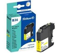 Pelikan B36 - 11 ml - jaune - compatible - cartouche d'encre (alternative pour : Brother LC123Y) - pour Brother DCP-J100, J105, J132, J152, J552, J752, MFC-J245, J470, J650, J6520, J6720, J6920 G