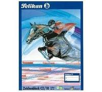Pelikan - Bloc de dessin C 2/10 A2 100 g/m² 10 feuilles blanchi sans chlore
