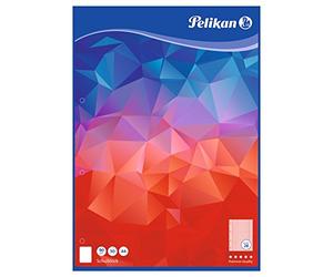 Pelikan Bloc scolaire FSC Mix, blanc A carreaux