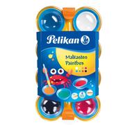 Pelikan boîte de couleurs couvrante mini-friends® avec 8 couleurs et 1 pinceau