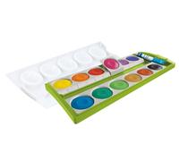 Pelikan Boîte de Peinture K12® Vert avec Blanc Opaque, 12 Couleurs