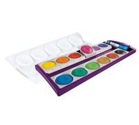 Pelikan Boîte de Peinture K12® Violet avec Blanc Opaque, 12 Couleurs