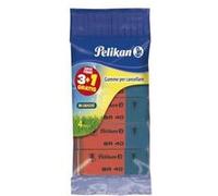 Pelikan BR 40 gomme à effacer Bleu, Rouge 4 pièce(s) G