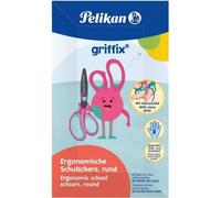 Pelikan Büro 819121 Pelikan griffix ciseaux d'écolier ronds pour droitiers LovelyPink