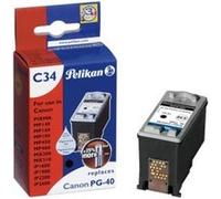 Pelikan C34 - 18 ml - noir - compatible - réservoir d'encre (alternative pour : Canon PG-40) - pour Canon FAX JX210; PIXMA iP1900, iP2600, MP140, MP190, MP210, MP220, MP470, MX300, MX310 G