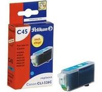 Pelikan C45 - 9 ml - cyan - compatible - cartouche d'encre (alternative pour : Canon CLI-526C) - pour Canon PIXMA iP4950, iX6550, MG5350, MG6150, MG6250, MG8150, MG8250, MX715, MX885, MX895 G