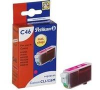 Pelikan C46 - 9 ml - magenta - compatible - cartouche d'encre (alternative pour : Canon CLI-526M) - pour Canon PIXMA iP4950, iX6550, MG5350, MG6150, MG6250, MG8150, MG8250, MX715, MX885, MX895 G