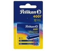 Pelikan Cartouches d'encre 4001 TP 6 BRILLANTSCHWARZ Blister avec 2 E