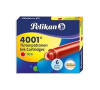 Pelikan cartouches d'encre 4001 tp/6, rouge