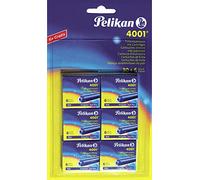 Pelikan Cartouches d'encre TP/6, Bleu Royal, 6x6 Sur Carte Blister