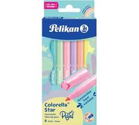 Pelikan Colorella® Star Pastel Feutres 6 couleurs 822282