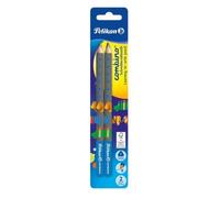 Pelikan Crayon graphite pour apprendre à écrire COMBINO – 2 pièces – Bleu