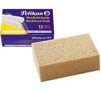 Pelikan Craie, 701359 - Blanc, 12er mit Schwamm, Weiß, 1