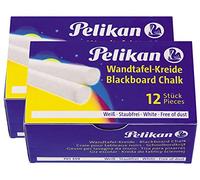 Pelikan Craie, 701359 - Blanc, 2x 12er Packung, Weiß, 1