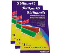 Pelikan Craie, 701359 - Blanc, 3x 12er Packung, coloré, 1