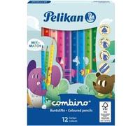 Pelikan Crayon de couleur triangulaire Combino — étui carton 12 G