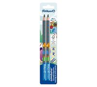 Pelikan crayon graphite pour apprendre à écrire, COMBINO, 2 pièces, bleu