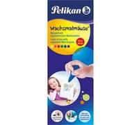 Pelikan Crayons de cire 804073 – en forme de souris, assortis, kit cadeau 6 pièces