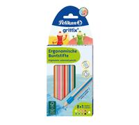 Pelikan crayons de couleur griffix BSDg/wv/9 8+1 pièces boîte pliante