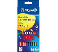 Pelikan Crayons de couleurs triangulaires – mine 3 mm – 12 pièces
