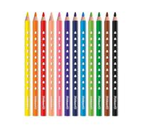 Pelikan crayons de couleurs SILVERINO, 12 pièces, triangulaires, épais