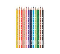 Pelikan Crayons de couleur Silverino – 12 pièces – triangulaires 3 mm – bois FSC