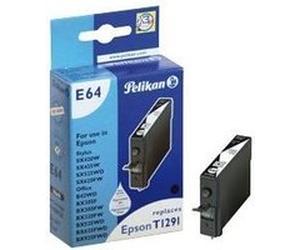 Pelikan E64 - 12 ml - noir - compatible - cartouche d'encre (alternative pour : Epson T1291) - pour Epson Stylus SX230, SX235, SX430, SX438; WorkForce WF-3520, 3530, 3540, 7015, 7515, 7525 G