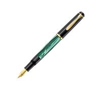 Pelikan Elegance Stylo plume de luxe Souverain M200 Pointe Fine Noir/Vert