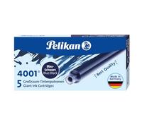 Pelikan Encre 4001 Etuis de 5 Cartouche d'encre GTP/5 Bleu Noir