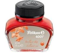 Pelikan Encre 4001 Flacon d'encre 30 ml Rouge brillant | Pelikan 4001 Encre rouge brillant 30 ml pot d'encre couleur brillante