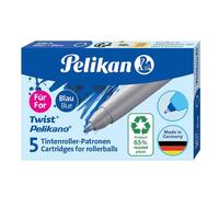 Pelikan Etui De 5 Cartouches D'encre Pour Roller Pelikano/Twist Bleu