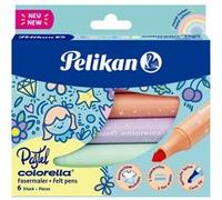 Pelikan Feutres de coloriage Colorella Pastel 411 – Lot de 6 (818063)