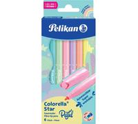 Feutre colorella star pastel, étui carton de 6