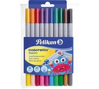 Pelikan feutres Colorella-Twin, 10 couleurs assorties