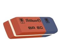 Pelikan 619577 - Gomme à effacer en caoutchouc biseautée-Rouge et Bleu