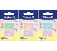 Pelikan Gomme Pastell You RPA/2/B 2 pcs blister assorti