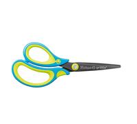 Pelikan Griffix 820592 Ciseaux d'écolier pointus pour gaucher Bleu fluo