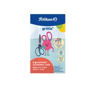 Pelikan griffix ciseaux d'écolier droitier rond 14cm bleu