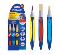 Pelikan Griffix Pinselset Incl. Pinselband, Brosse 3er Ensemble