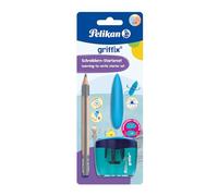 Pelikan Griffix Set composé d'une gomme, d'un taille-crayon, bleu