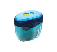 Pelikan griffix Taille-crayon double avec récipient pour crayons fins et épais Bleu