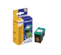 Pelikan H44 Cartouche d'encre pigments Cyan Magenta Jaune, remplacement CB338EE (351XL), compatible imprimantes jet d'encre HP DeskJet/OfficeJet/PhotoSmart