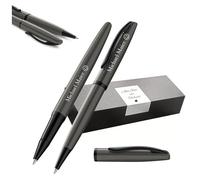 Pelikan Jazz Noble Elegance K/R36 Set d'écriture avec stylo bille et stylo roller avec gravure Cadeau - Stylos uniques avec nom - Cadeaux personnalisés (pierre)