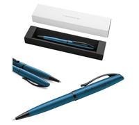 Pelikan Jazz Noble Elegance K36 Stylo à bille personnalisé avec étui cadeau gravé - Stylos uniques avec nom - Cadeaux personnalisés - Aigue-marine