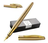 Pelikan Jazz® Noble Elegance P36 Stylo plume avec gravure cadeau - Stylos uniques avec nom - Cadeaux personnalisés - Stylo plume personnalisé (or jaune)